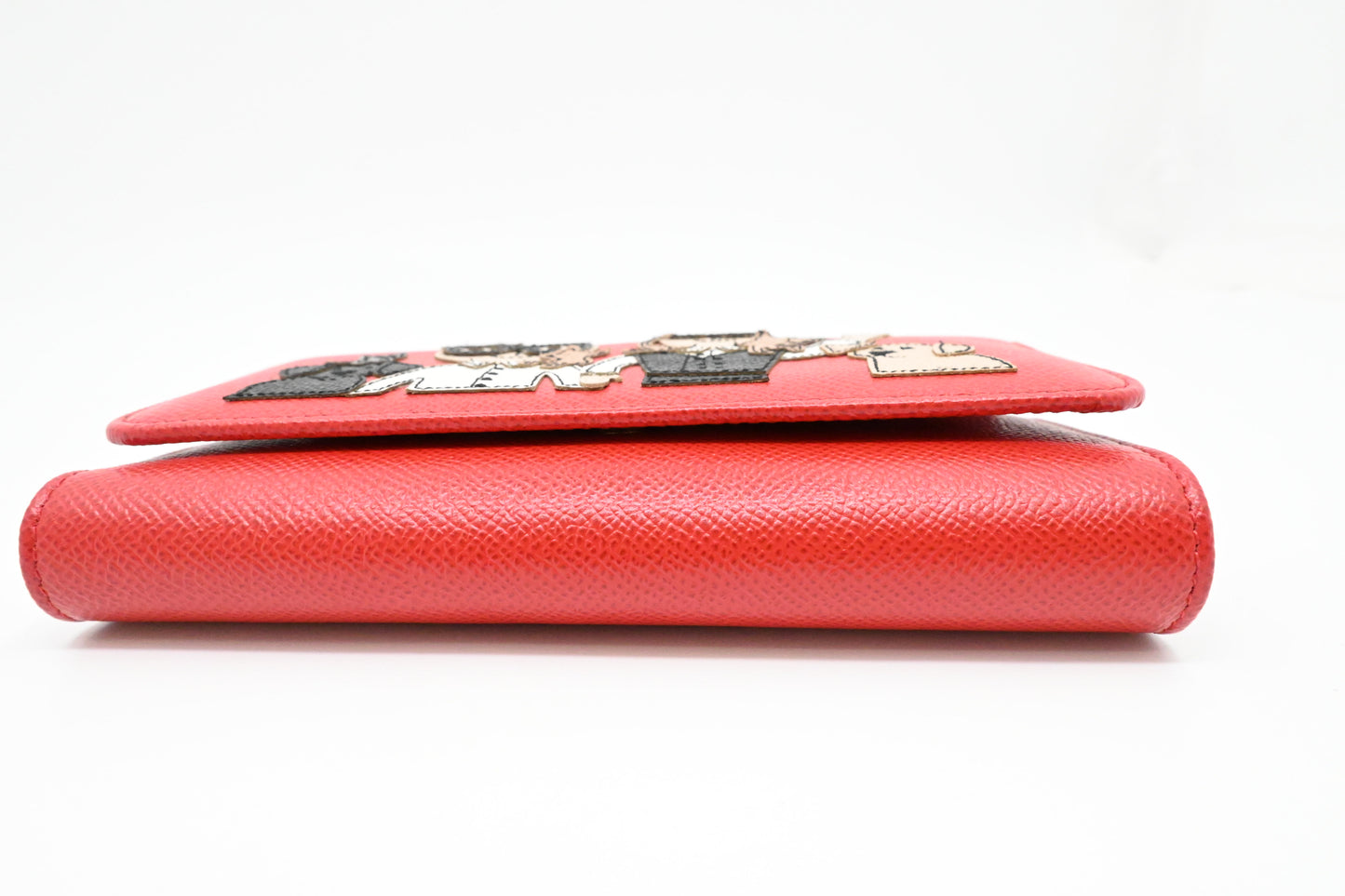 Dolce & Gabbana Miss Sicily Bag in Red Leather with DG Family Patch