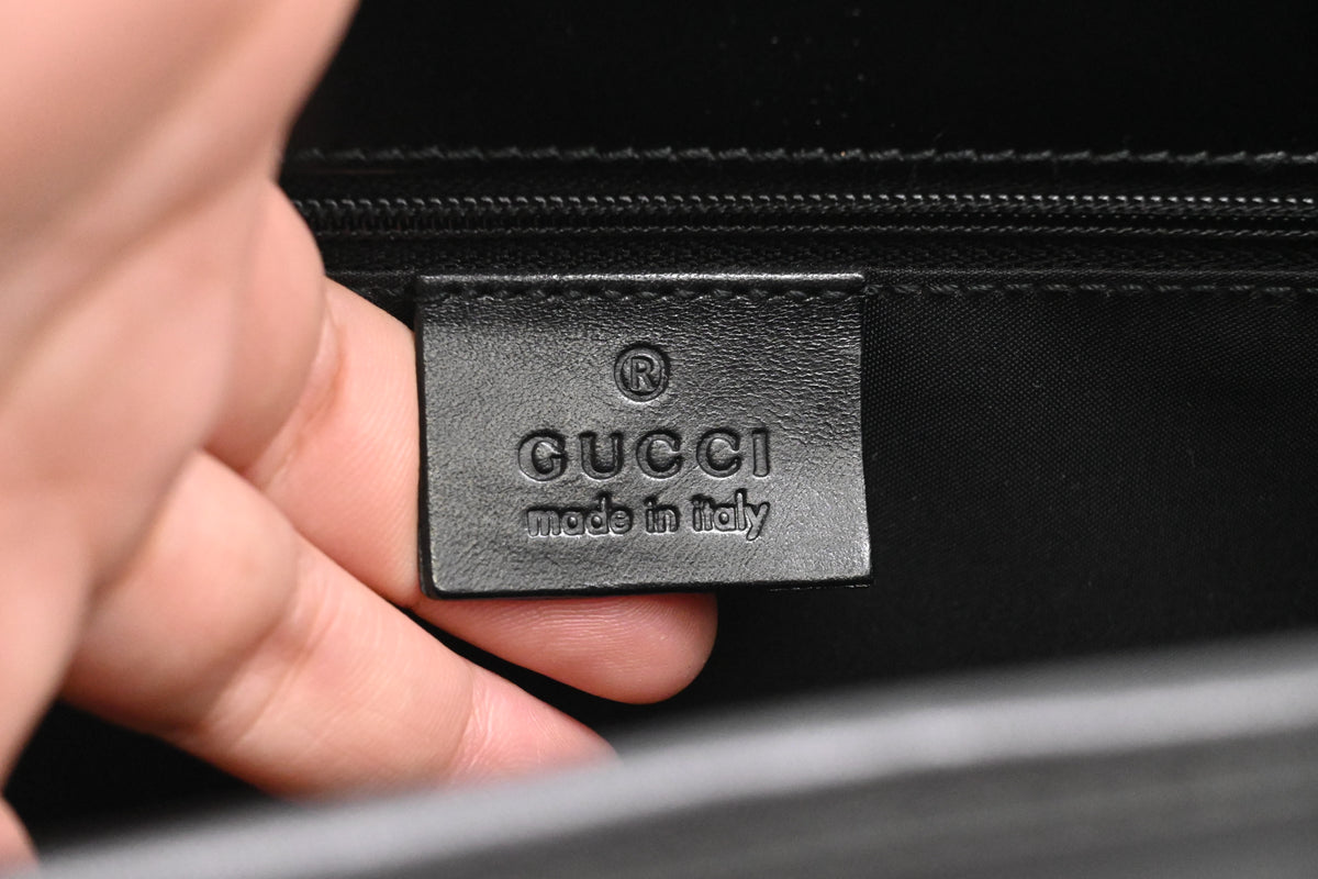 Gucci Jackie Tote Bag in Black Leather
