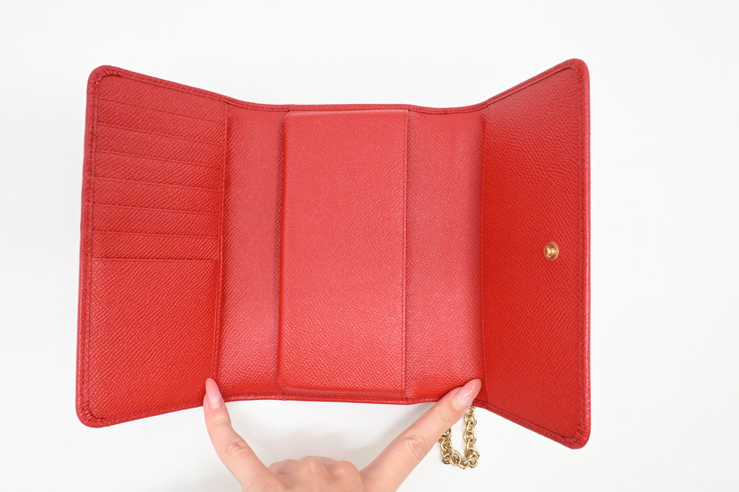 Dolce & Gabbana Miss Sicily Bag in Red Leather with DG Family Patch