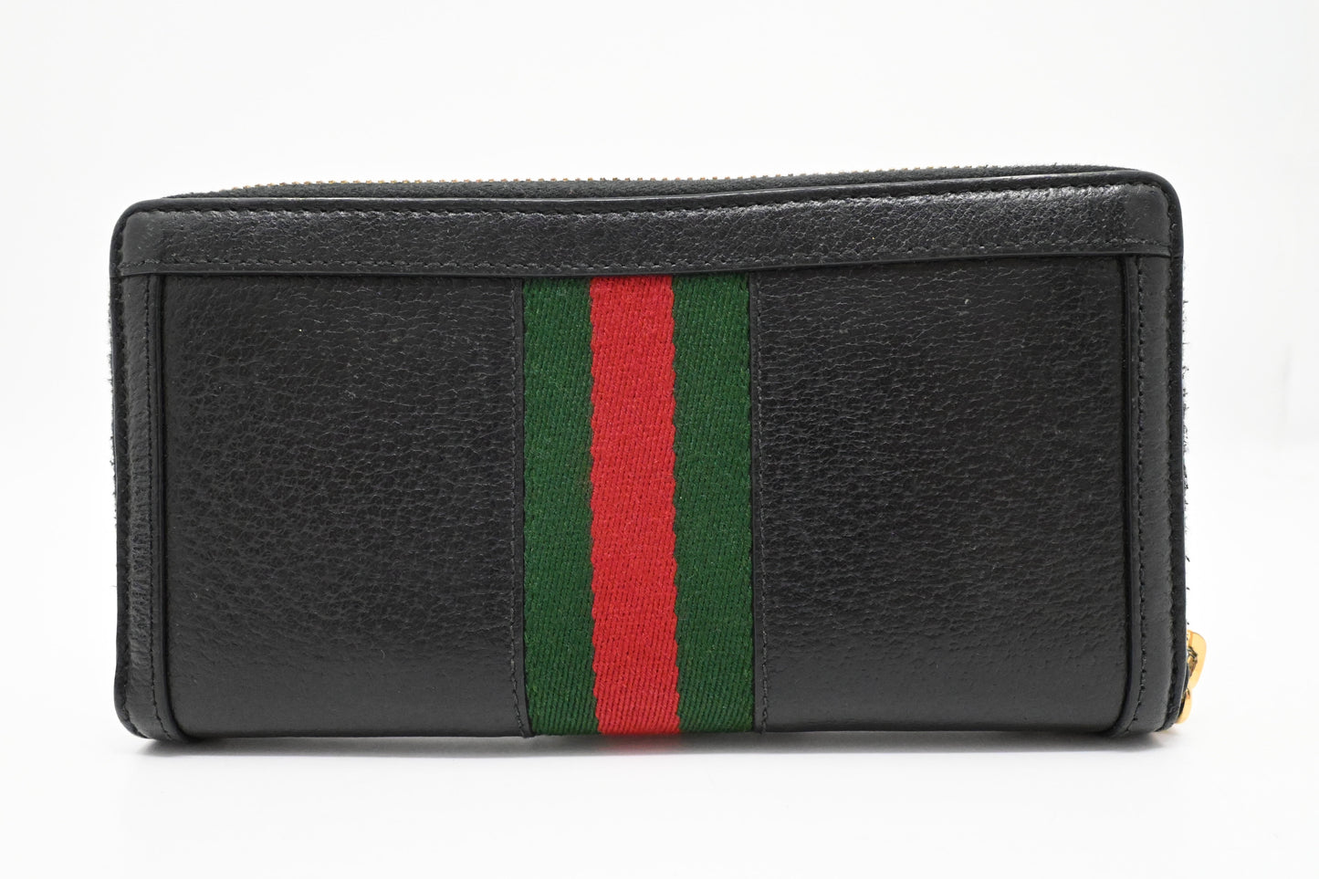 Gucci Ophidia Long Zippy Wallet in Black Leather
