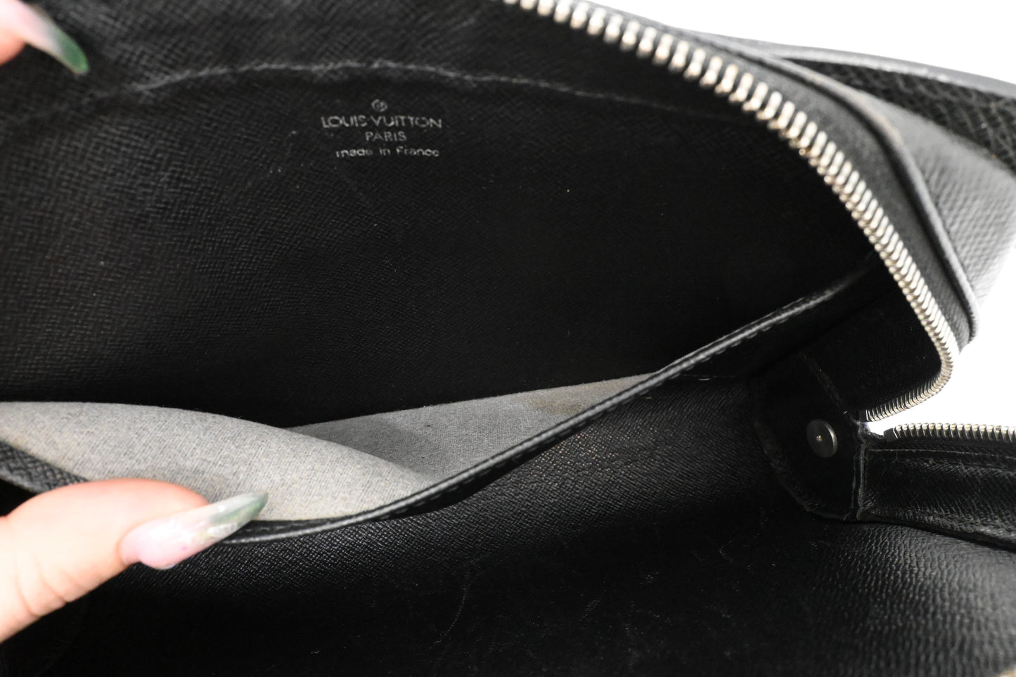 Louis Vuitton Baikal in Black Taiga Leather