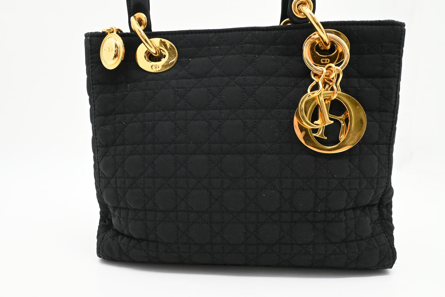 Dior Medium Lady Dior in Black Nylon