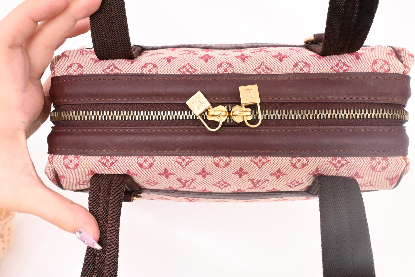 Louis Vuitton Josephine PM in Cerise Minilin Canvas