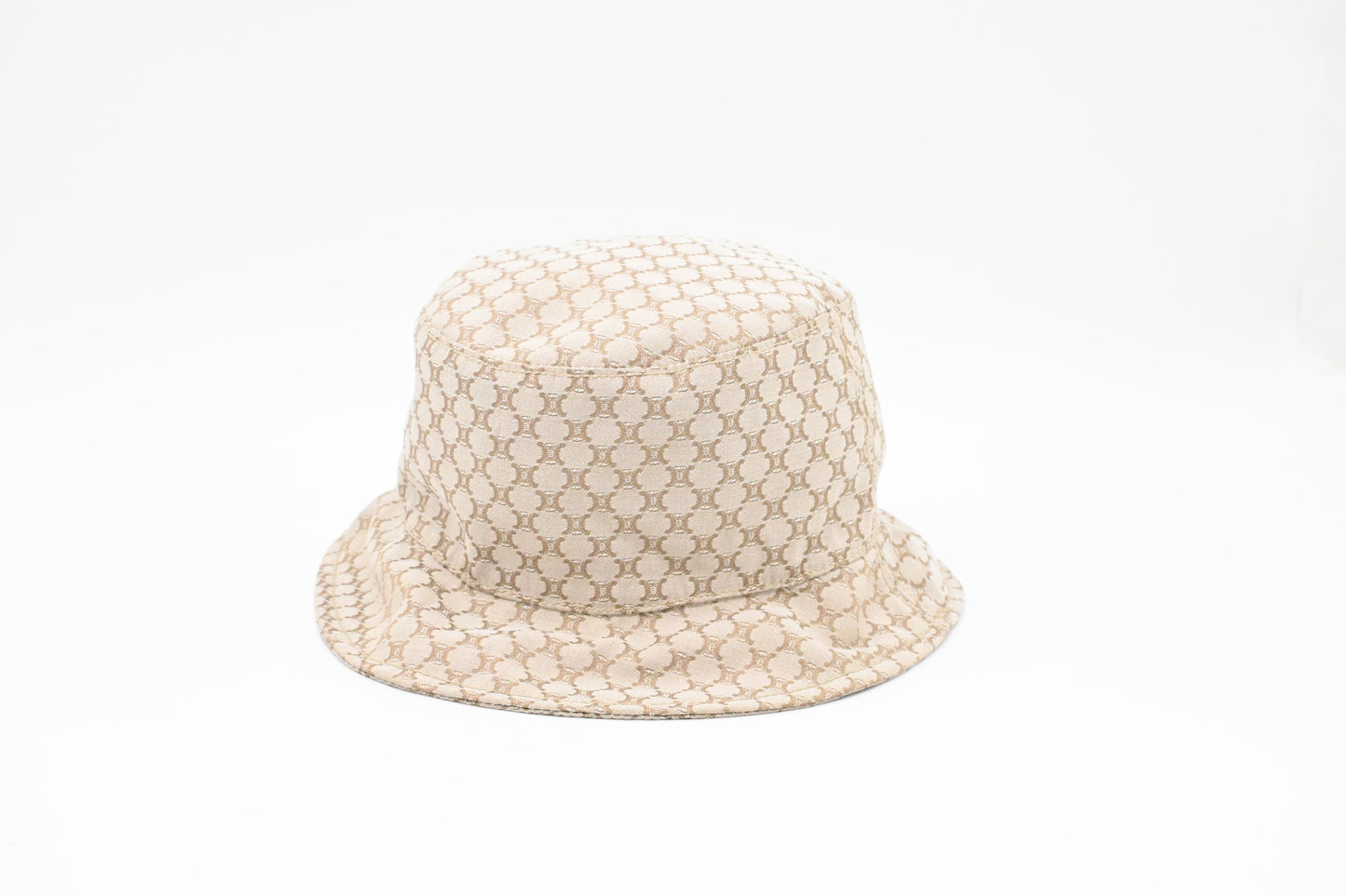 Celine Bucket Hat in Beige Canvas
