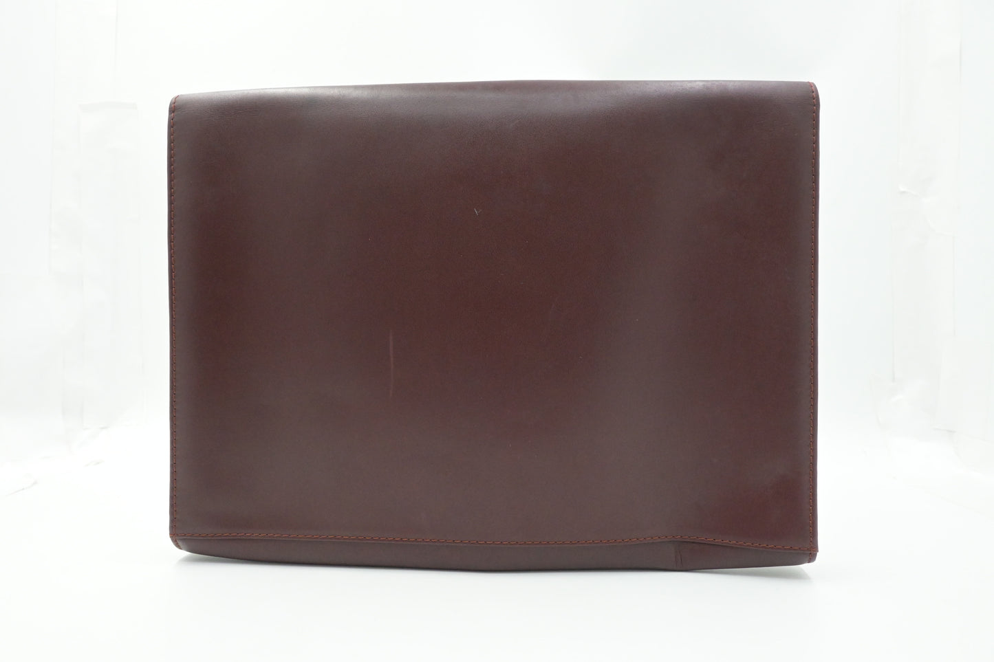Cartier Large Clutch in Burgundy Leather