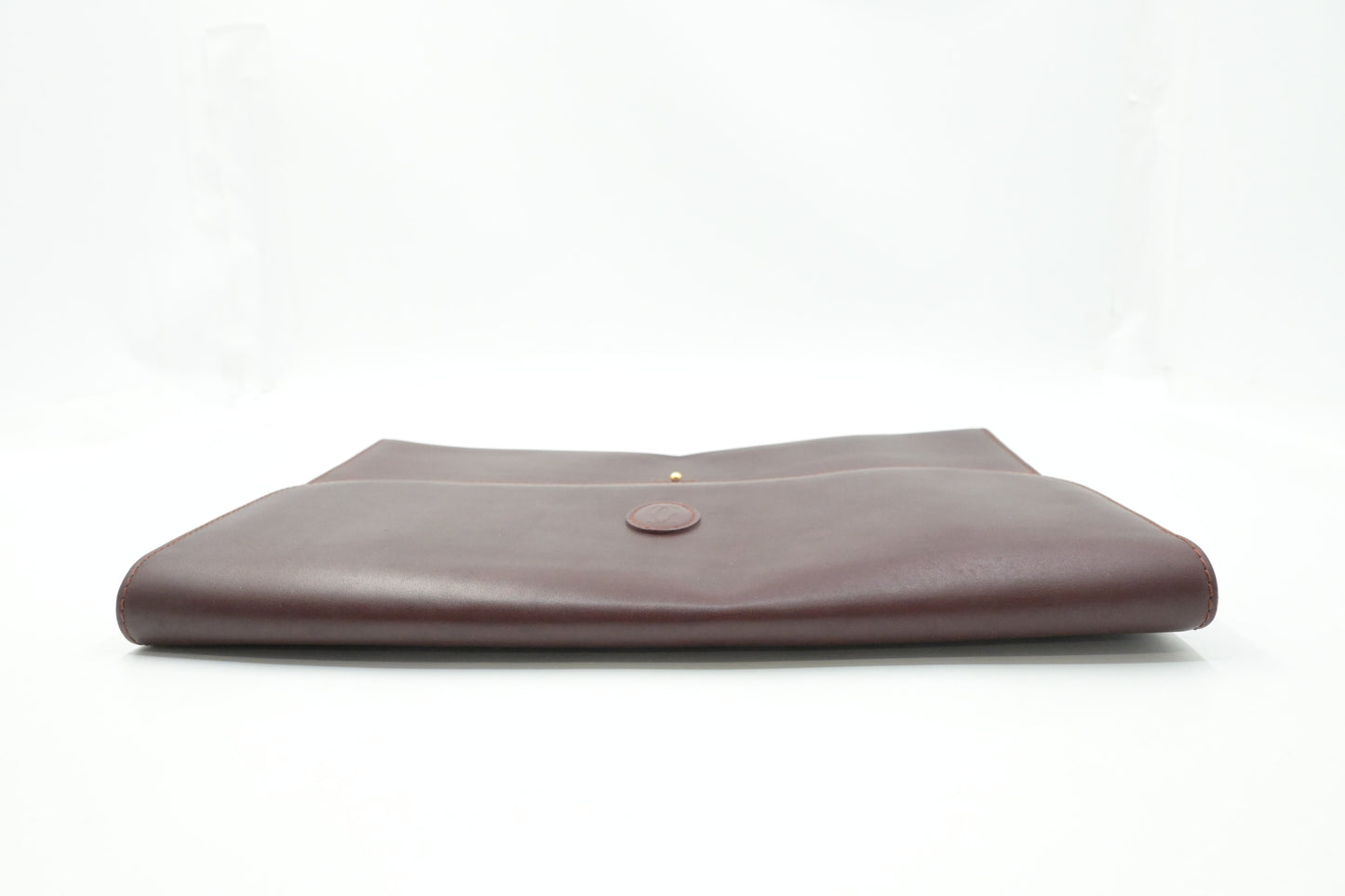 Cartier Large Clutch in Burgundy Leather