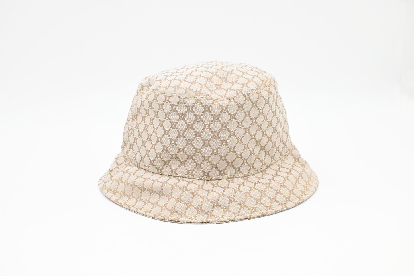 Celine Bucket Hat in Beige Canvas