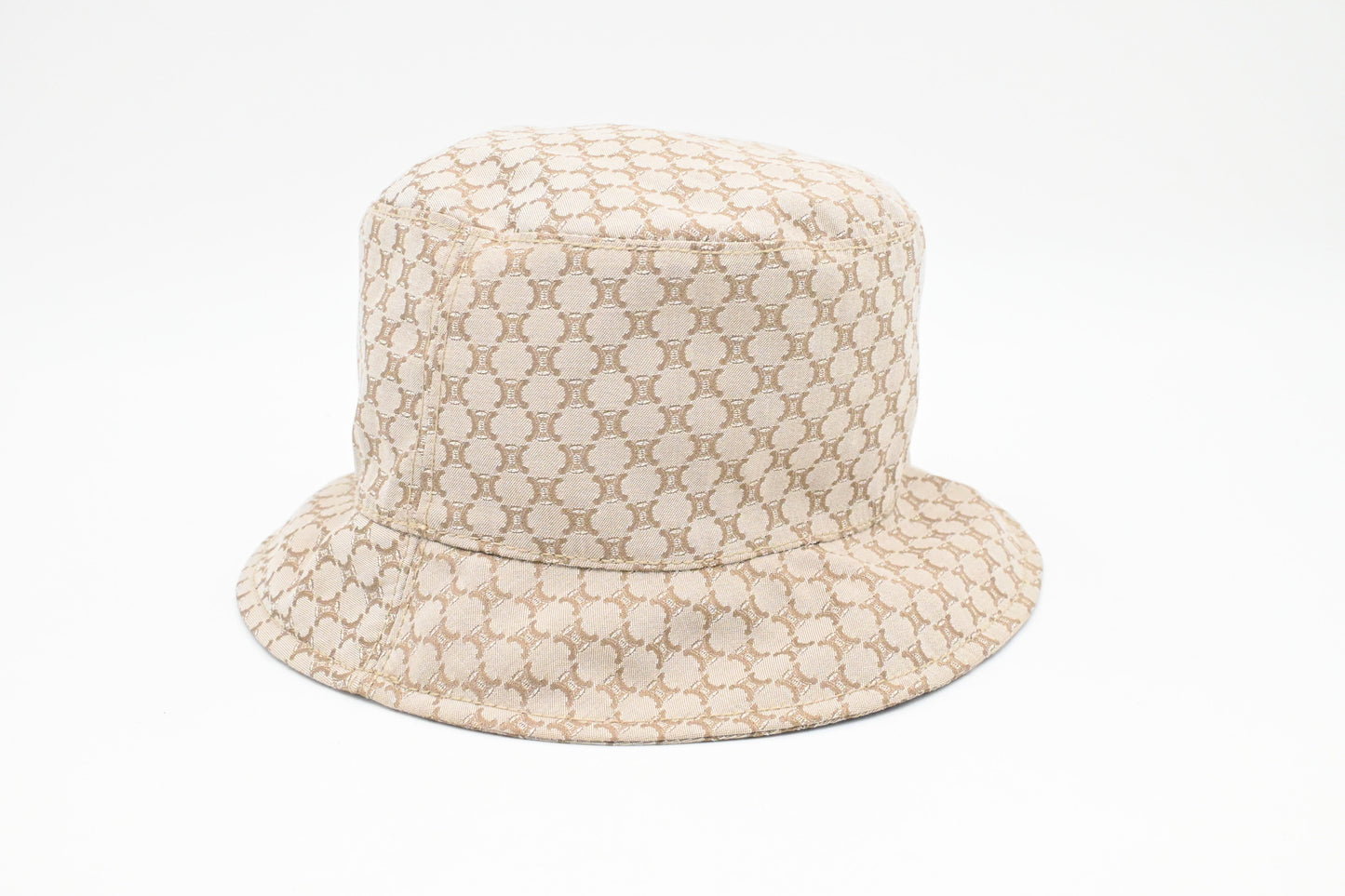 Celine Bucket Hat in Beige Canvas