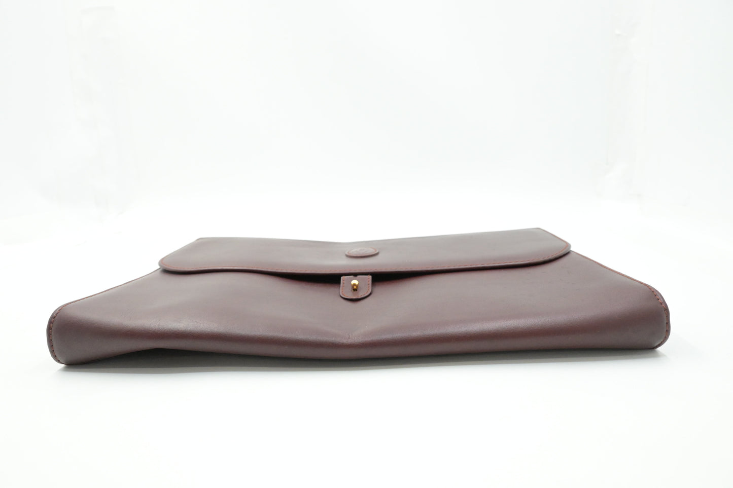 Cartier Large Clutch in Burgundy Leather