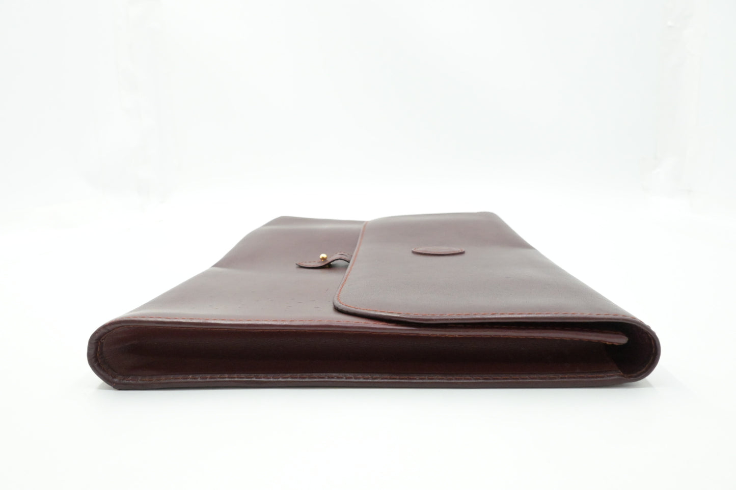 Cartier Large Clutch in Burgundy Leather