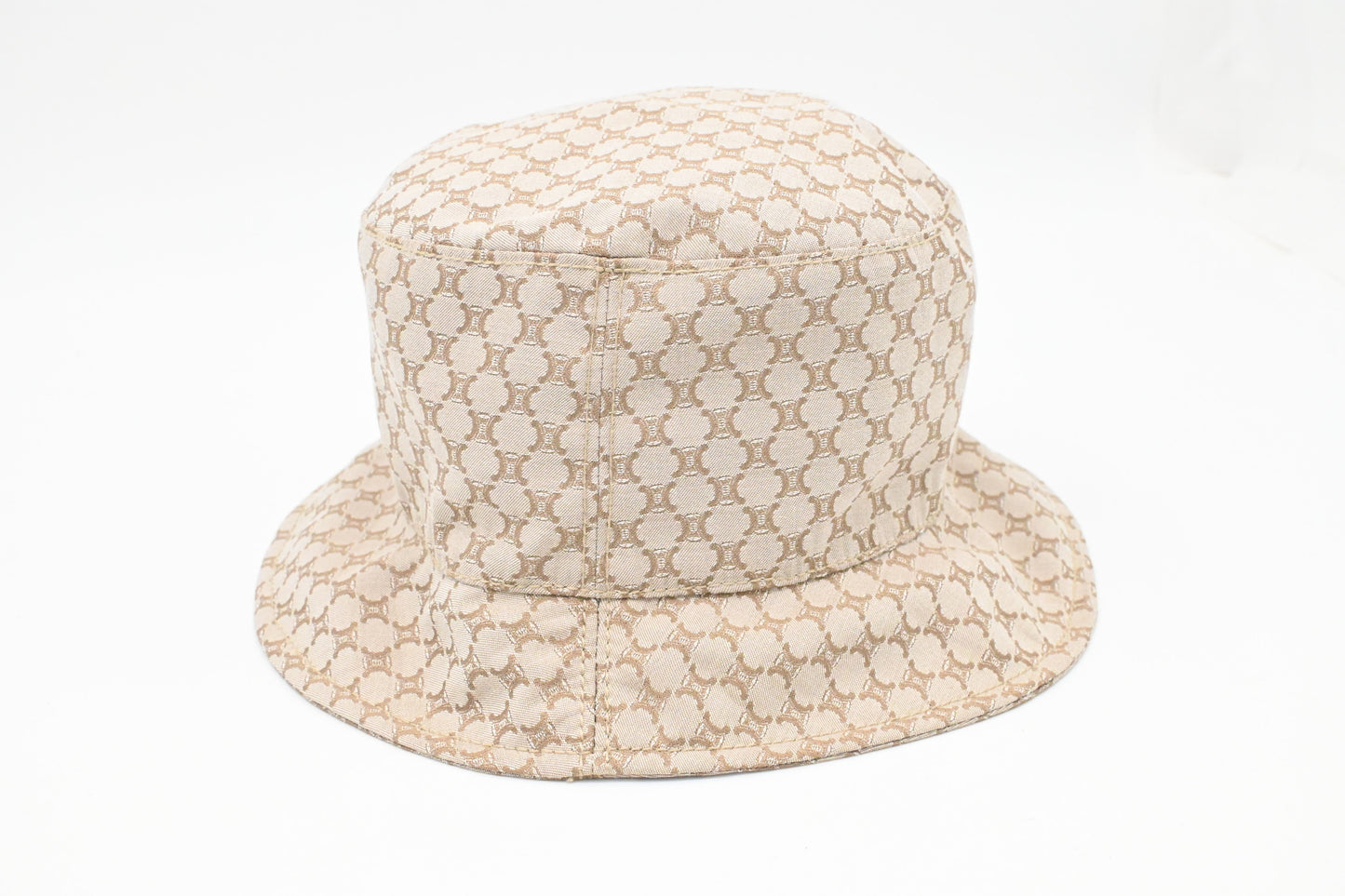 Celine Bucket Hat in Beige Canvas