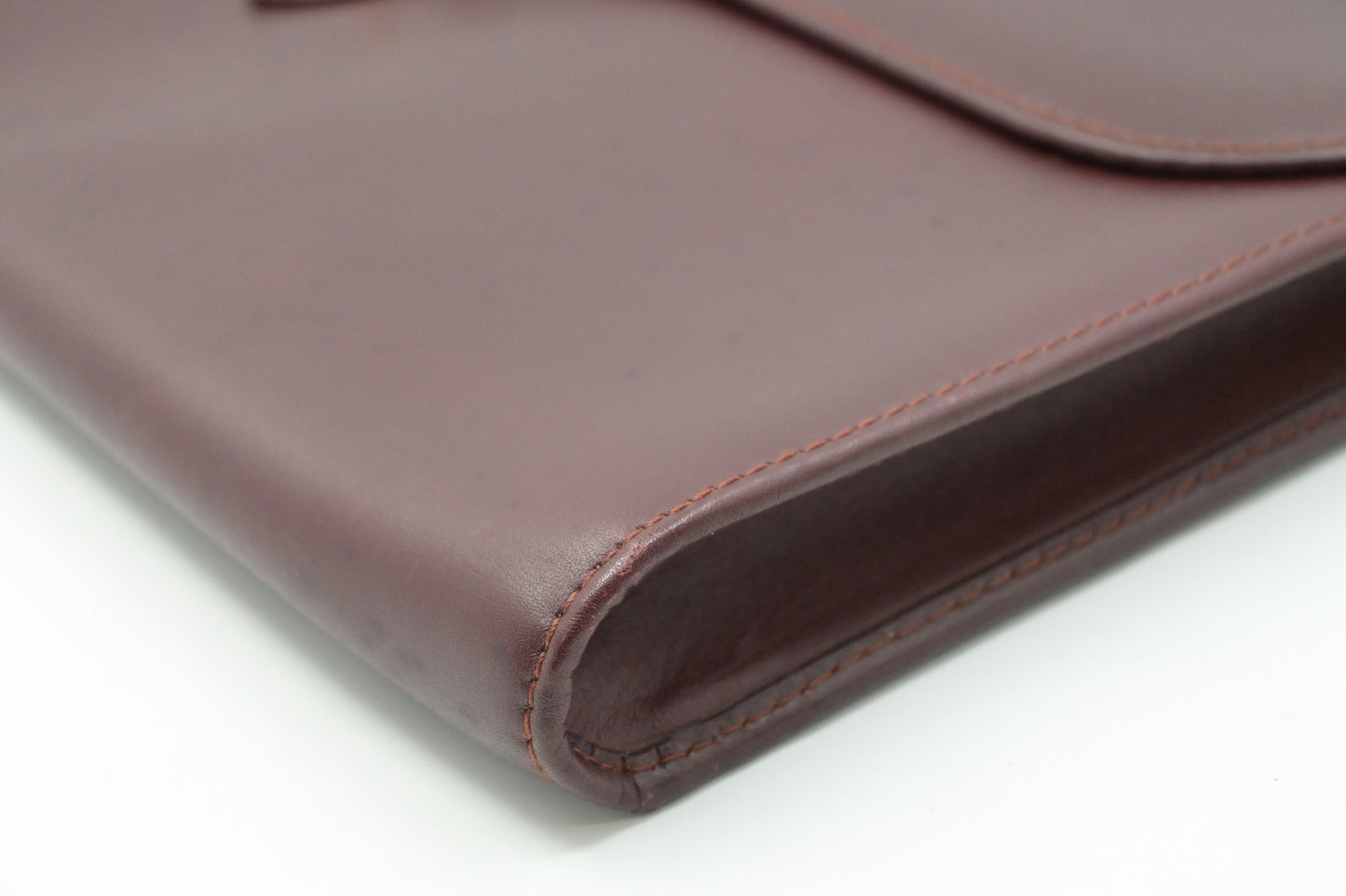 Cartier Large Clutch in Burgundy Leather