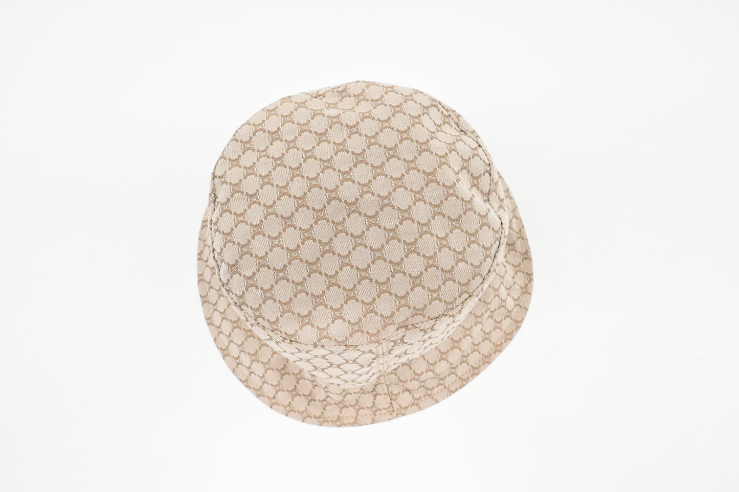 Celine Bucket Hat in Beige Canvas