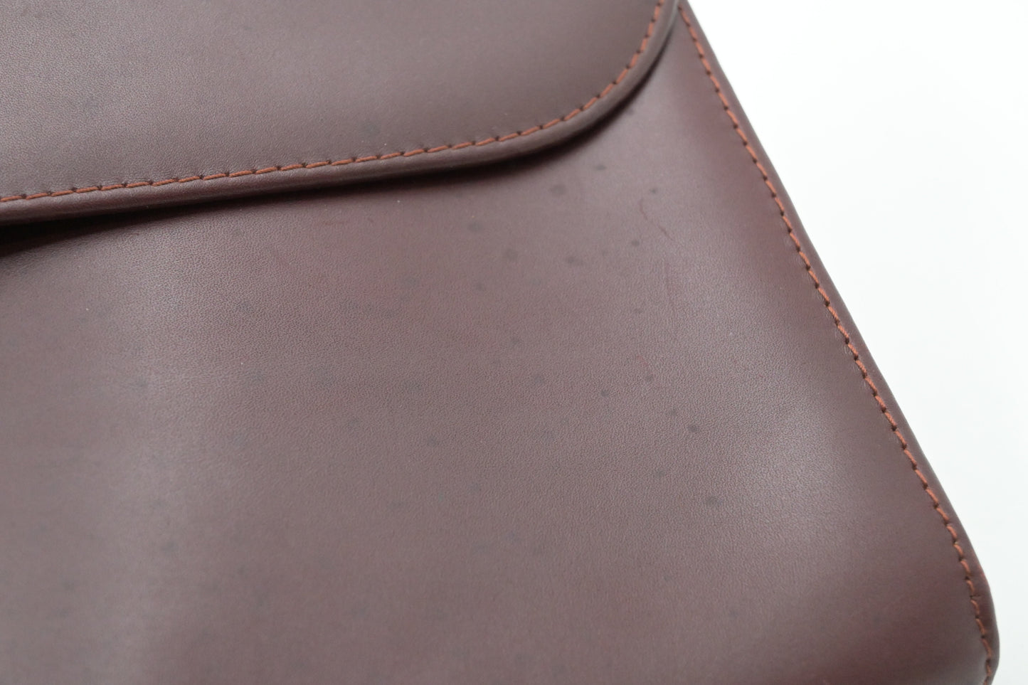 Cartier Large Clutch in Burgundy Leather