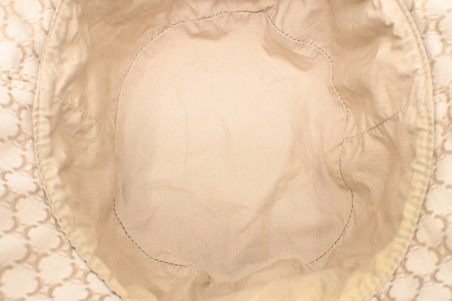 Celine Bucket Hat in Beige Canvas