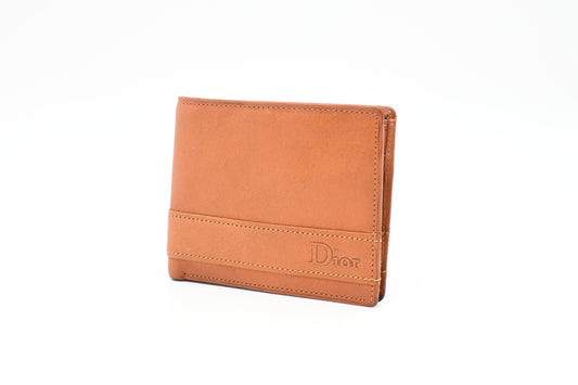 Dior Bifold Wallet in Brown Leather