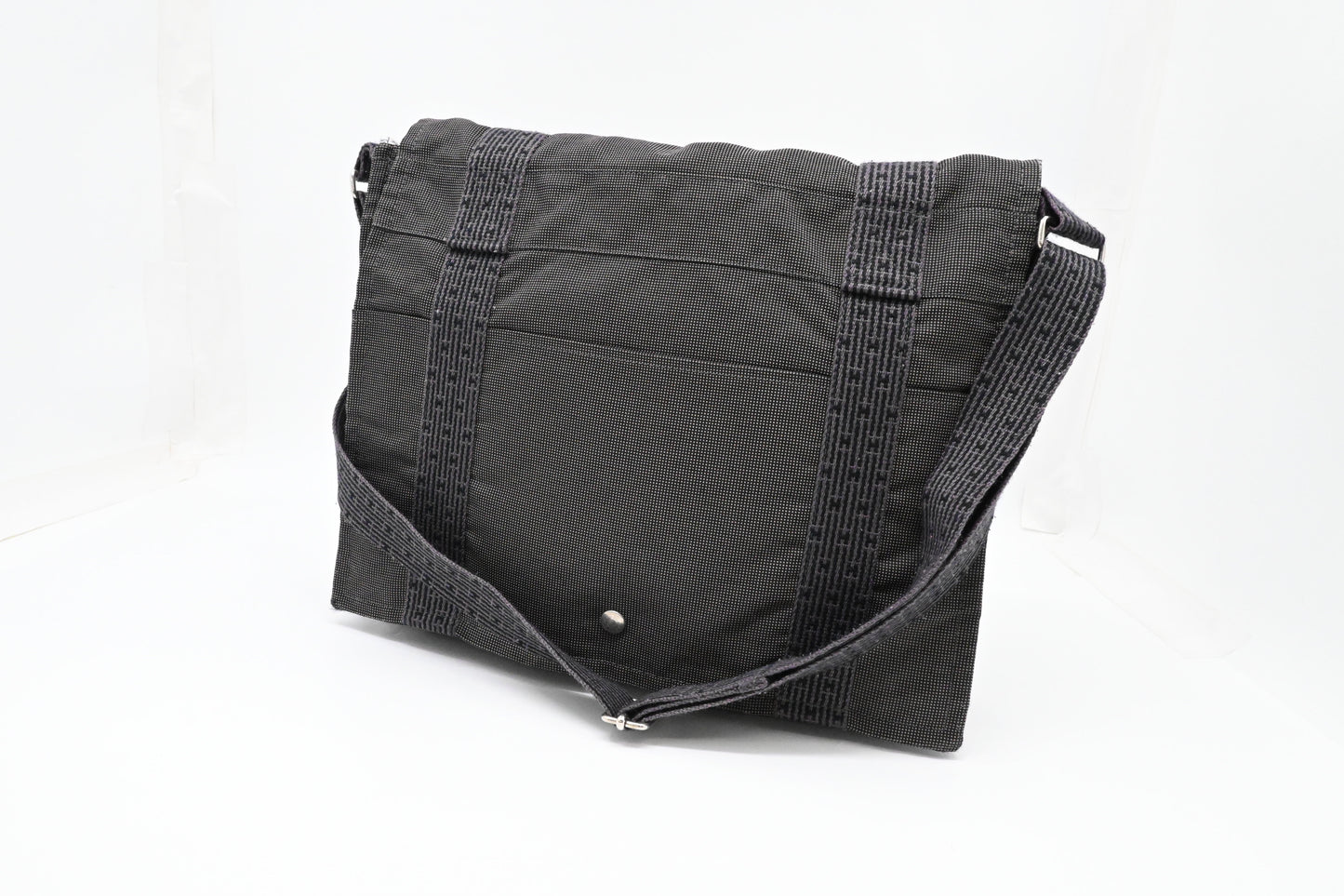 Hermes Bassus Messenger Bag in Gray Herline Canvas