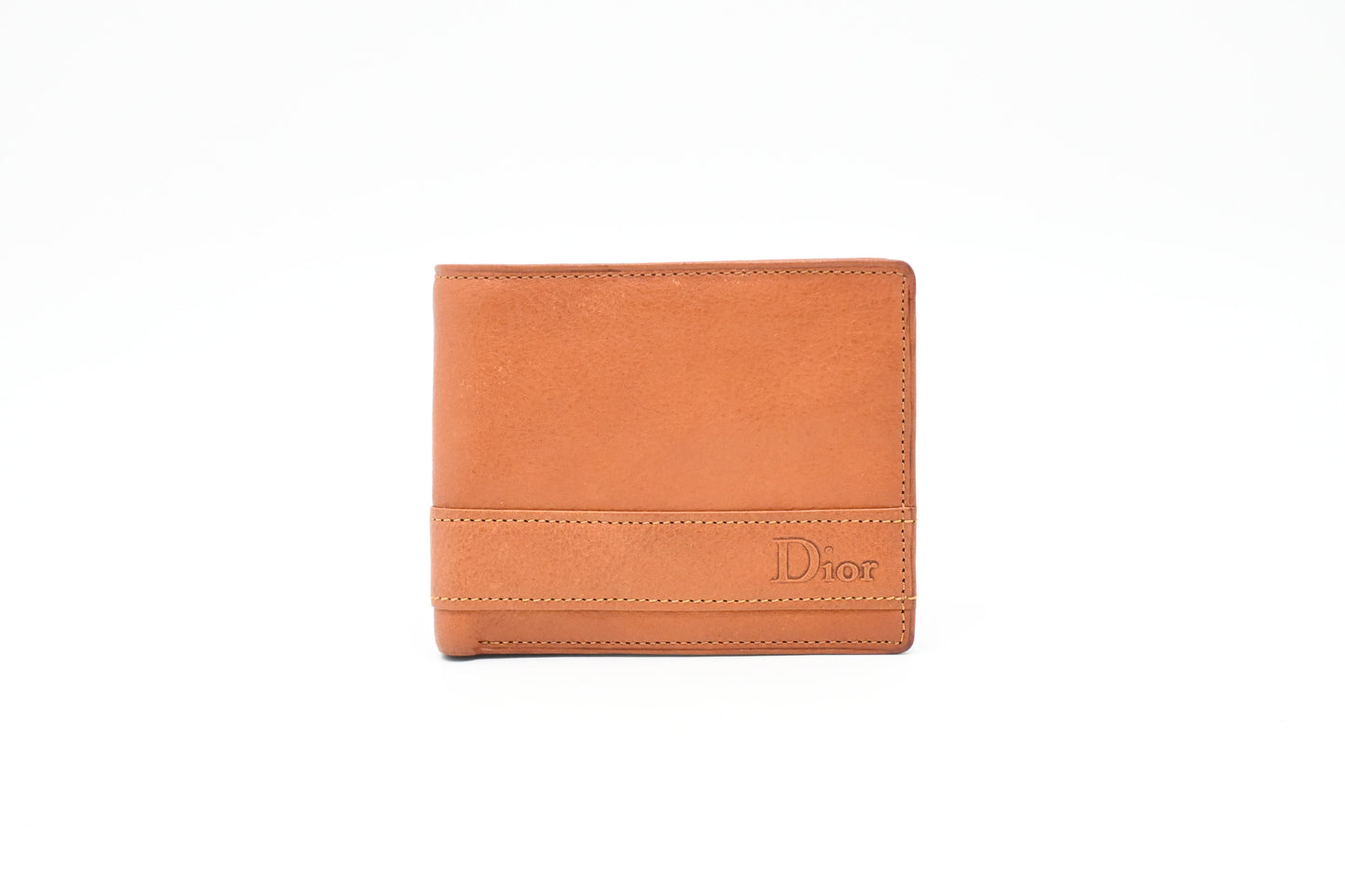 Dior Bifold Wallet in Brown Leather