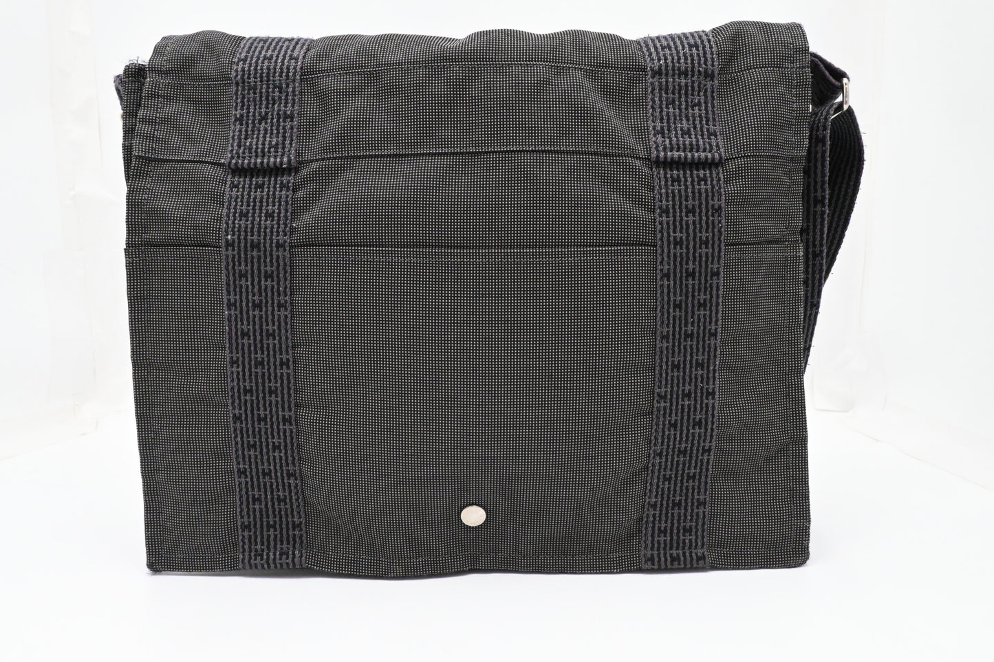 Hermes Bassus Messenger Bag in Gray Herline Canvas