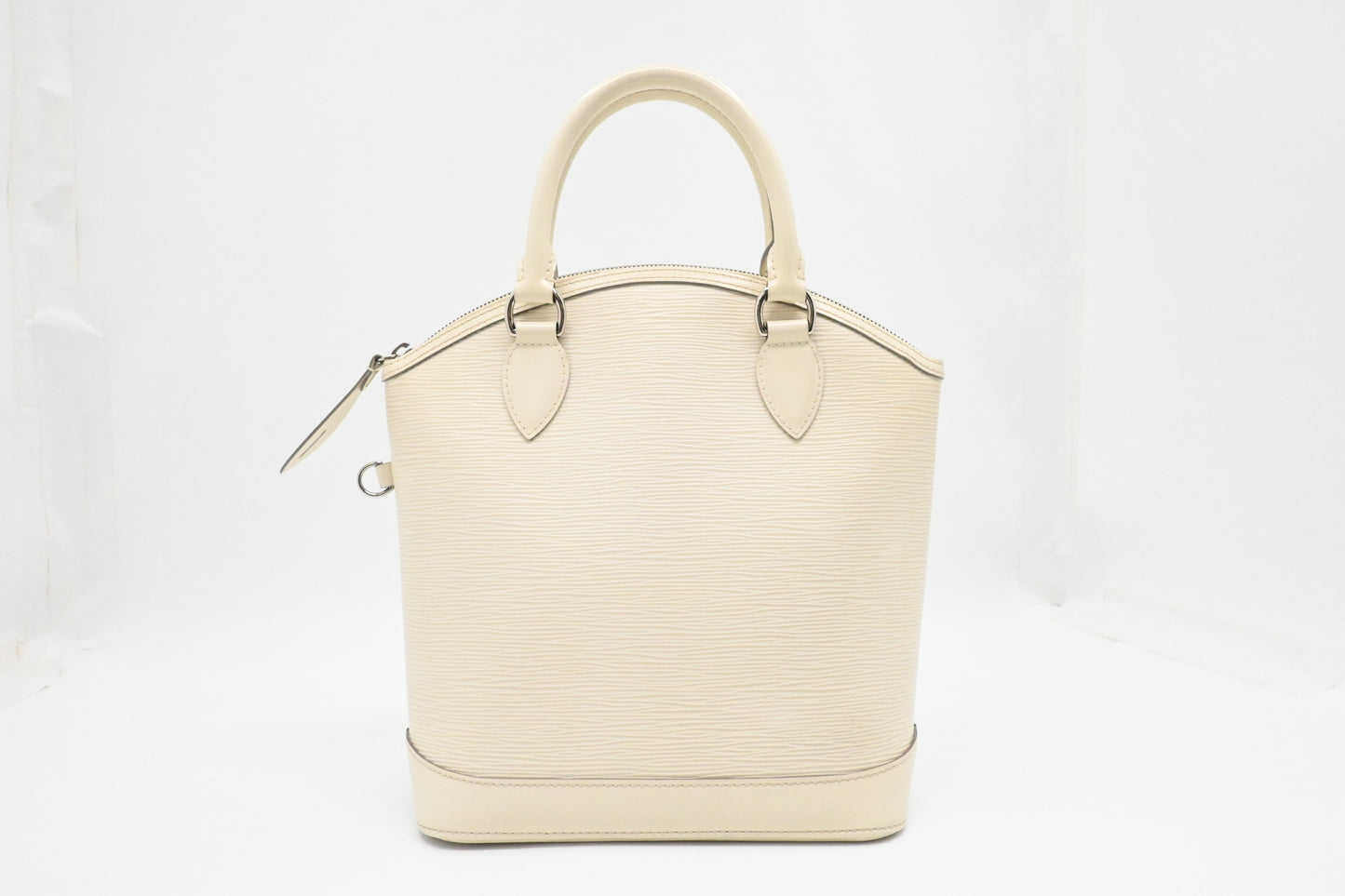 Louis Vuitton Lockit Vertical Handbag in Epi White leather