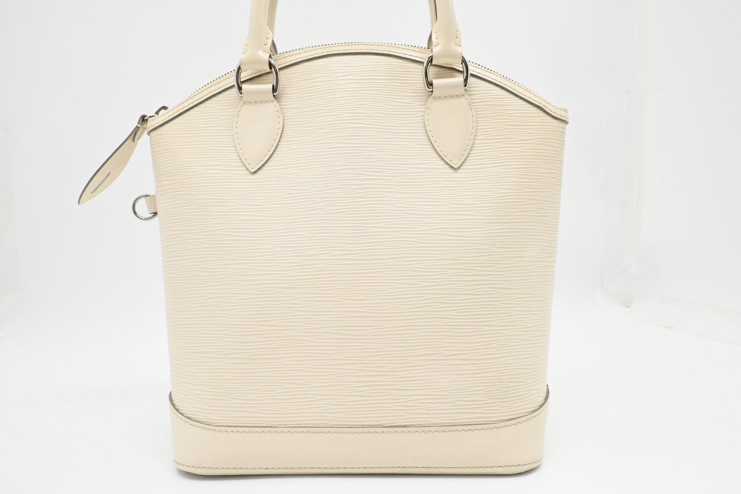 Louis Vuitton Lockit Vertical Handbag in Epi White leather