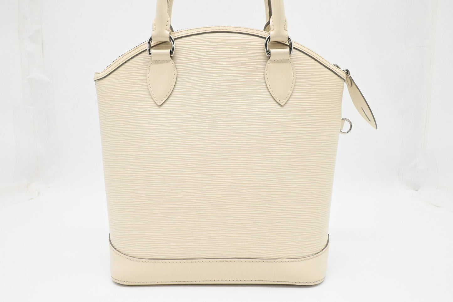 Louis Vuitton Lockit Vertical Handbag in Epi White leather