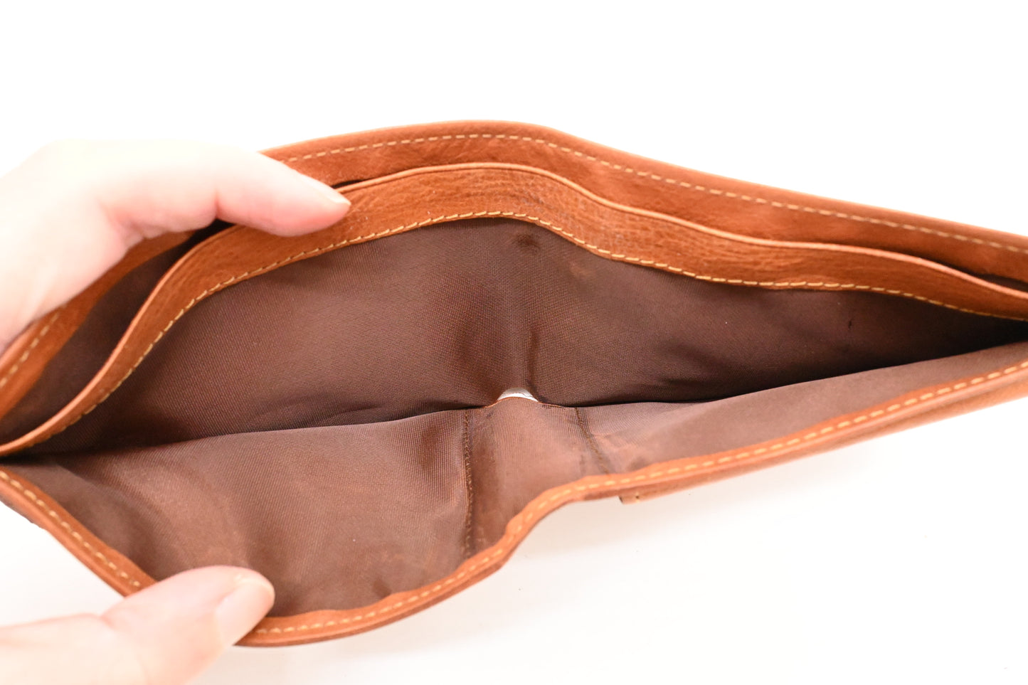 Dior Bifold Wallet in Brown Leather