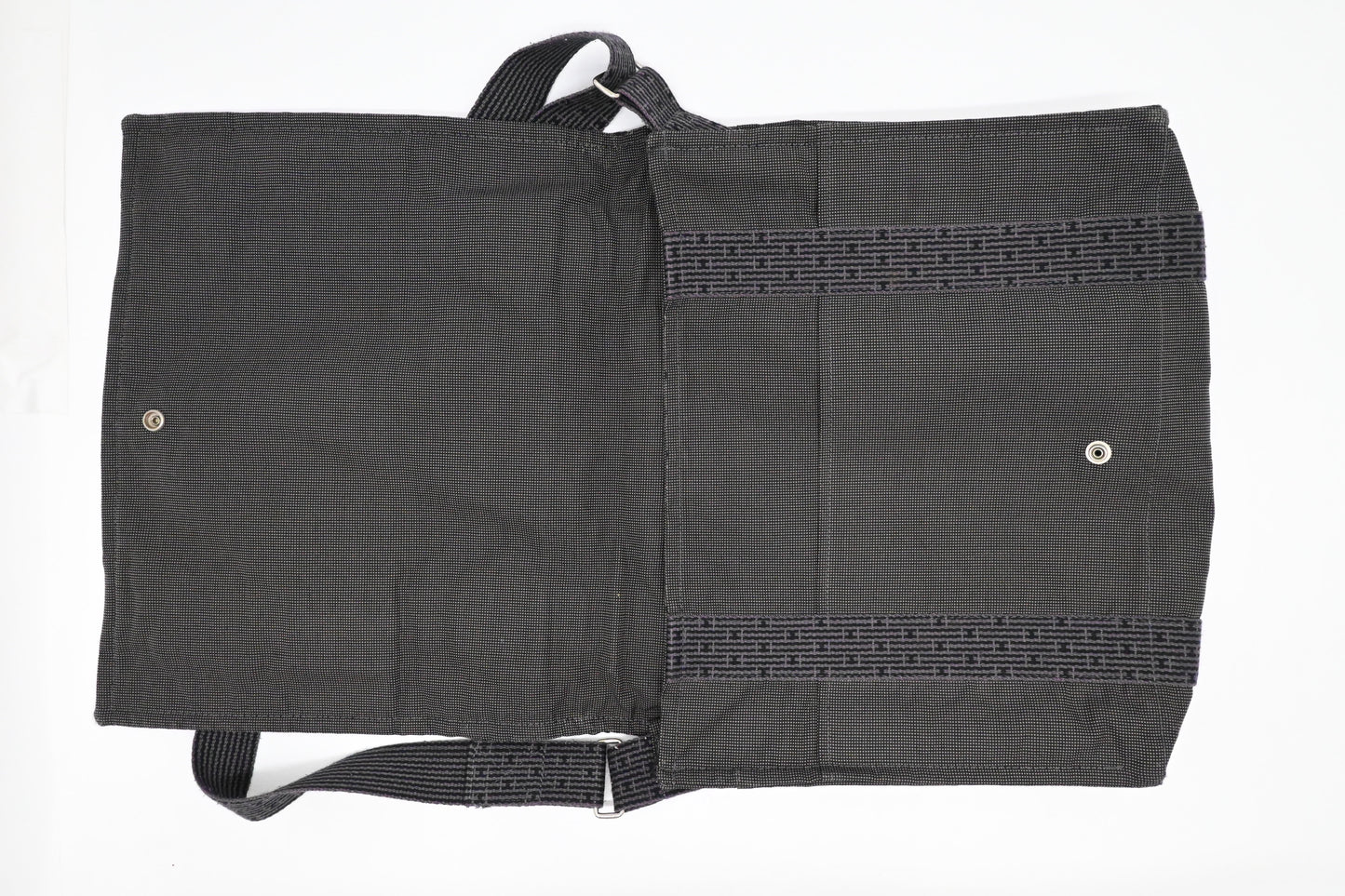 Hermes Bassus Messenger Bag in Gray Herline Canvas