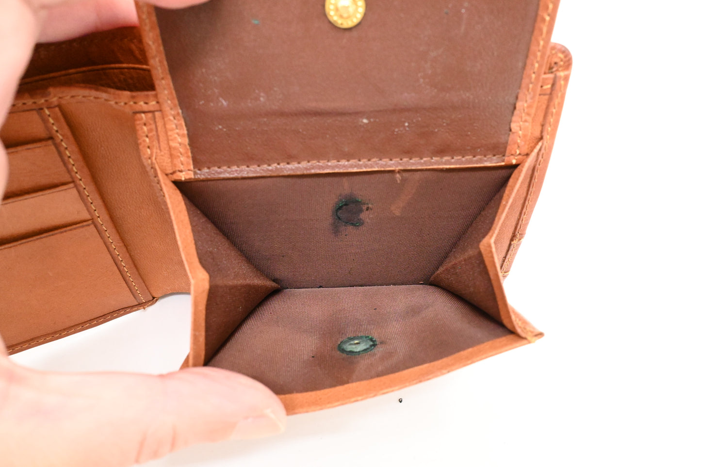 Dior Bifold Wallet in Brown Leather