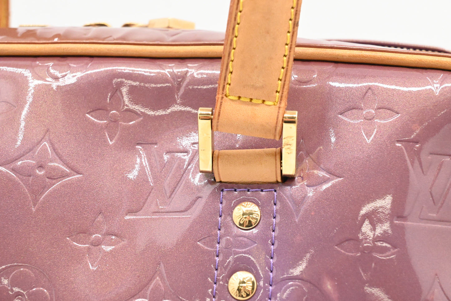 Louis Vuitton Sutton in Purple Vernis Leather