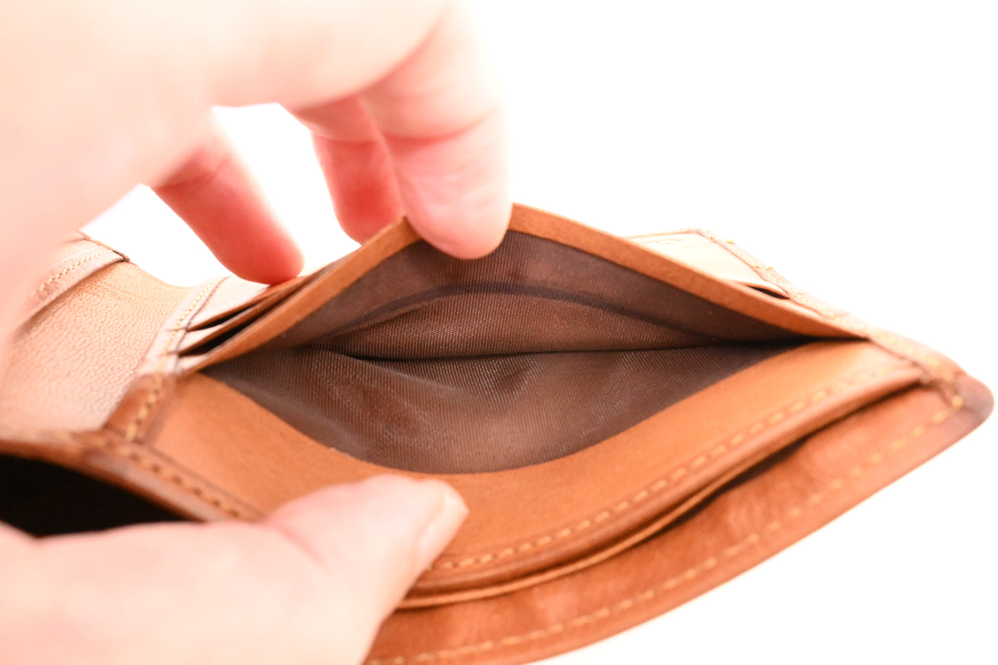 Dior Bifold Wallet in Brown Leather