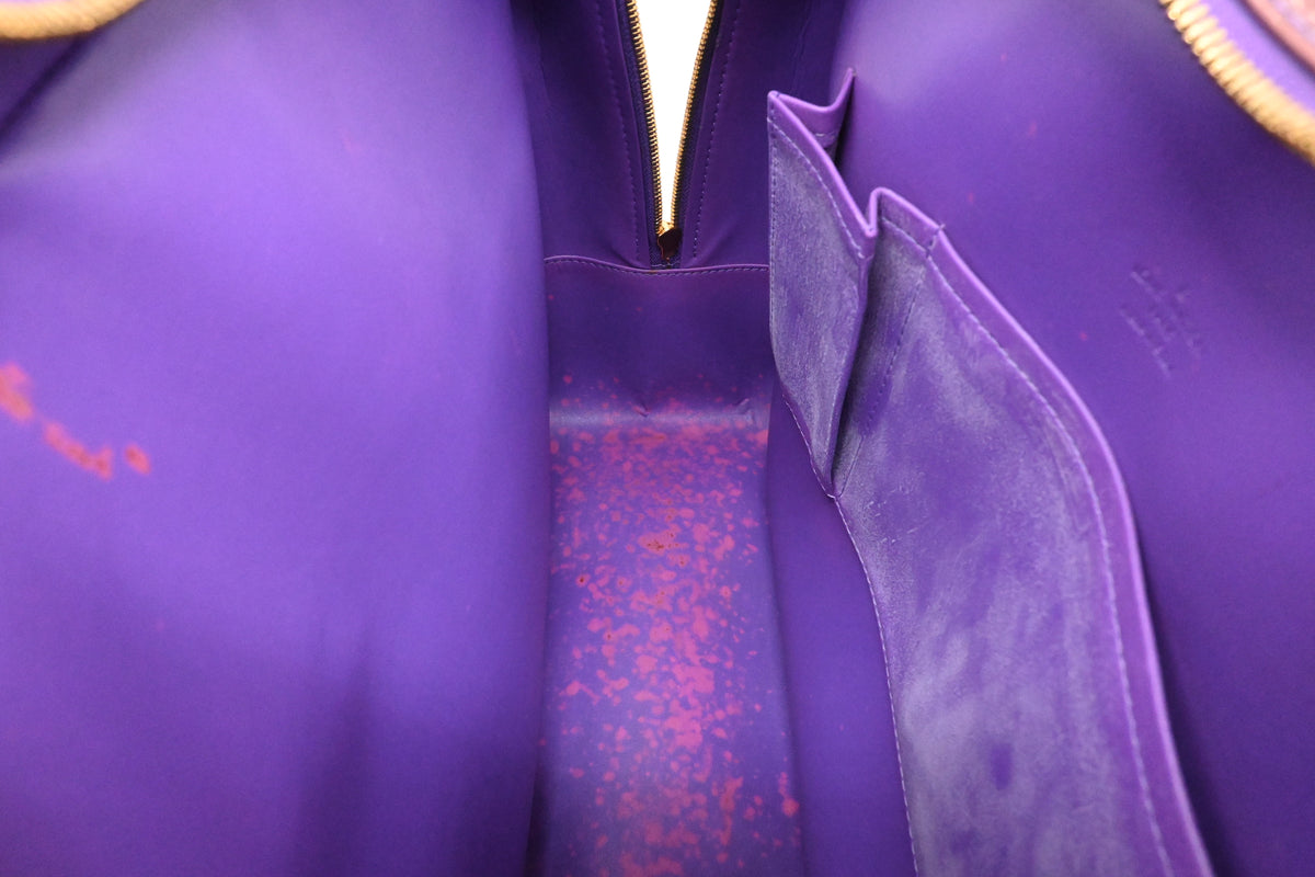 Louis Vuitton Sutton in Purple Vernis Leather