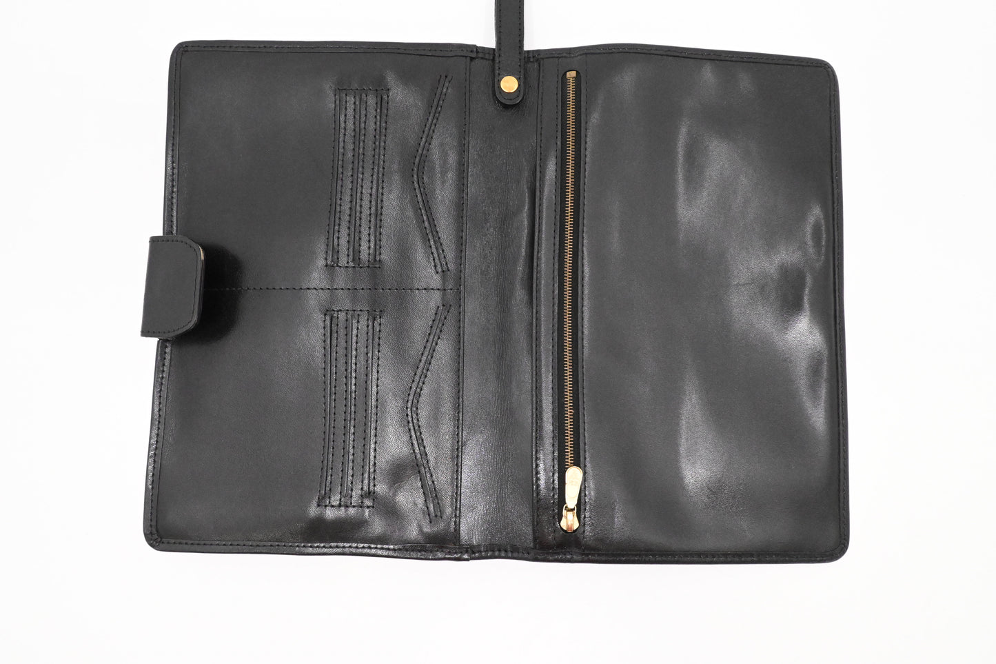 MCM Clutch Bag in Black Visetos Canvas