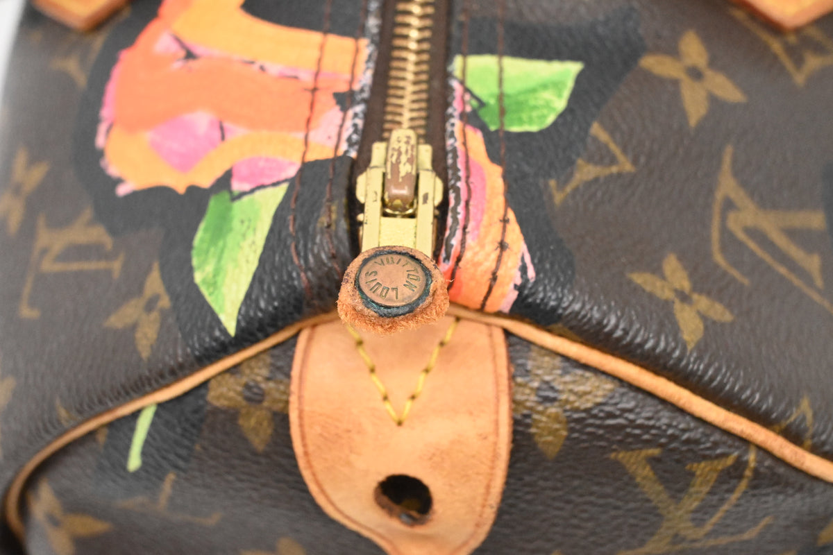 Louis Vuitton x Stephen Sprouse Speedy 30 in Roses Monogram Canvas