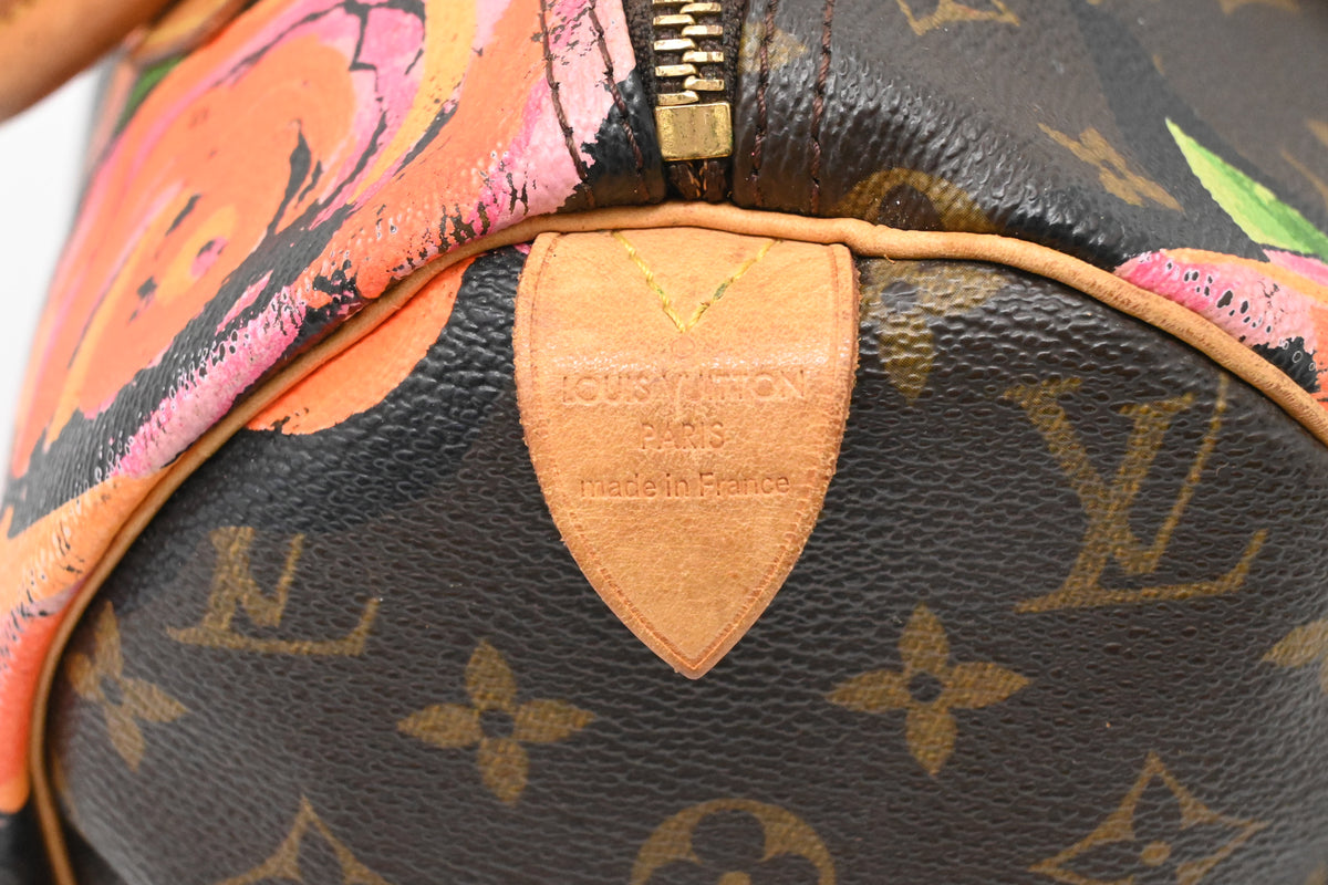 Louis Vuitton x Stephen Sprouse Speedy 30 in Roses Monogram Canvas