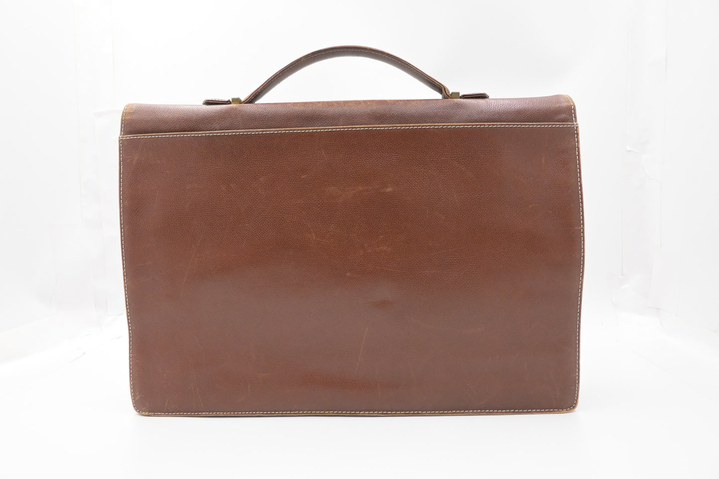 YSL Saint Laurent Business Bag in Brown Leather
