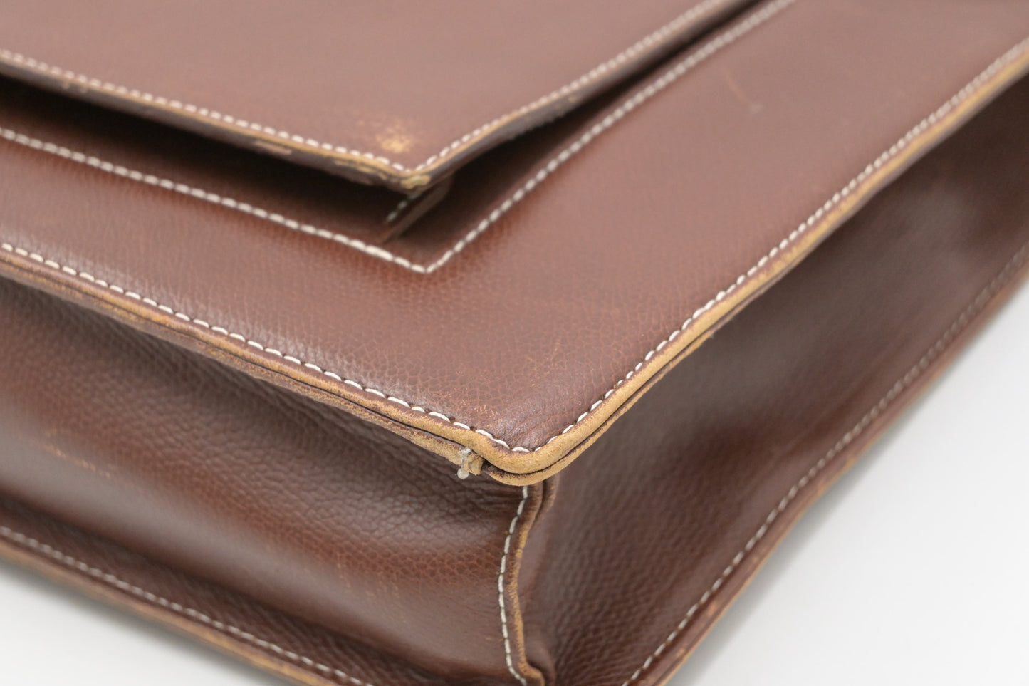 YSL Saint Laurent Business Bag in Brown Leather