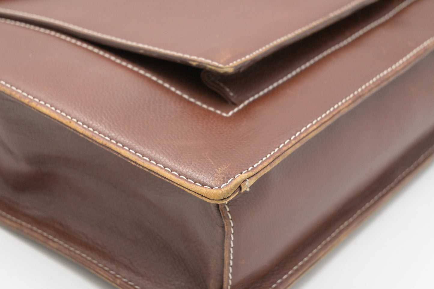 YSL Saint Laurent Business Bag in Brown Leather
