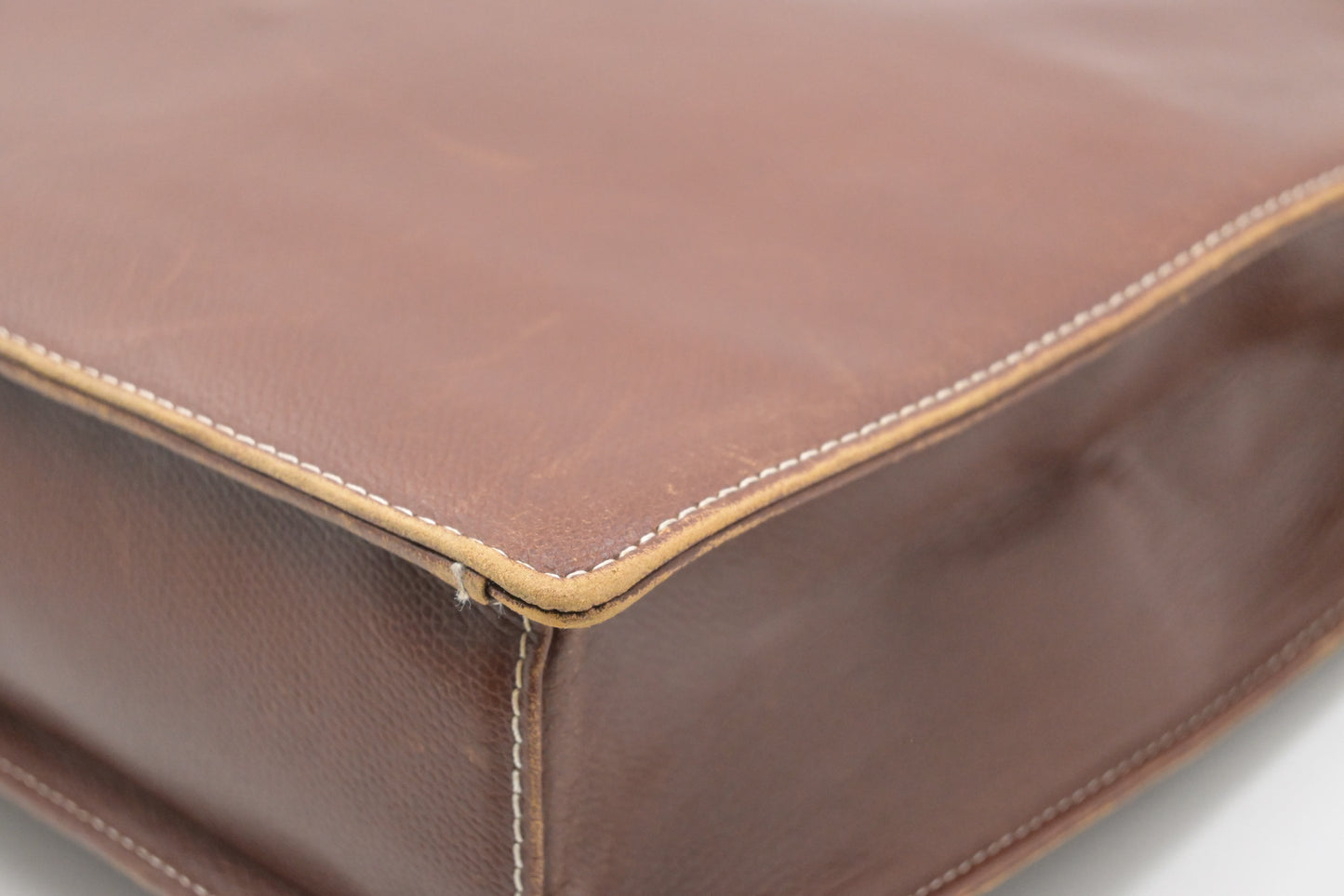 YSL Saint Laurent Business Bag in Brown Leather