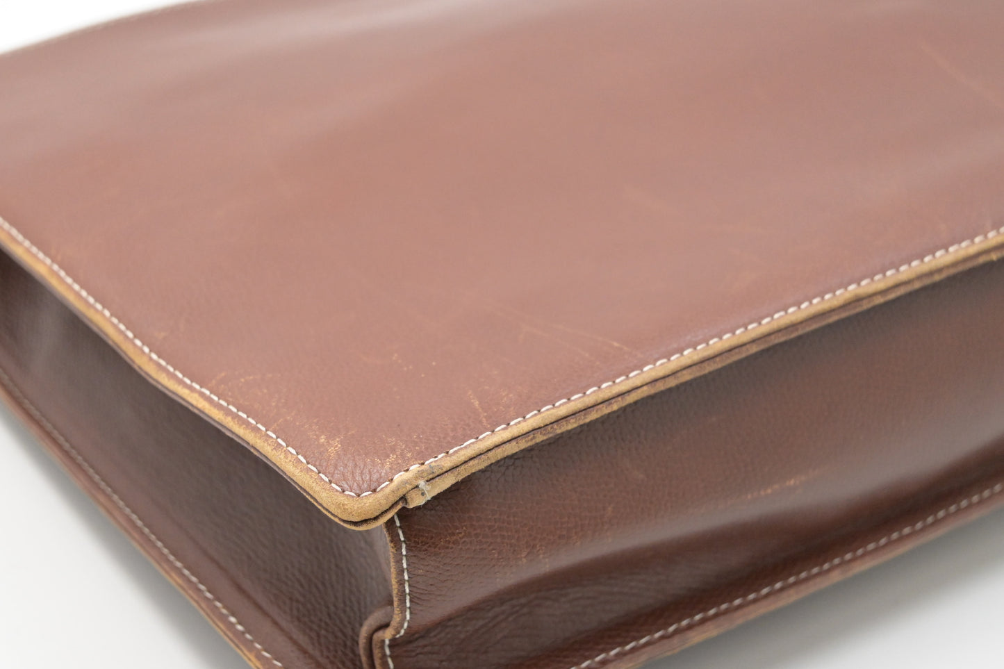 YSL Saint Laurent Business Bag in Brown Leather