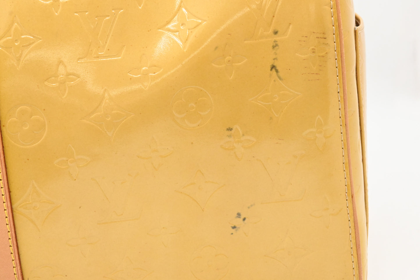 Louis Vuitton Keepall 45 in Yellow Vernis Leather