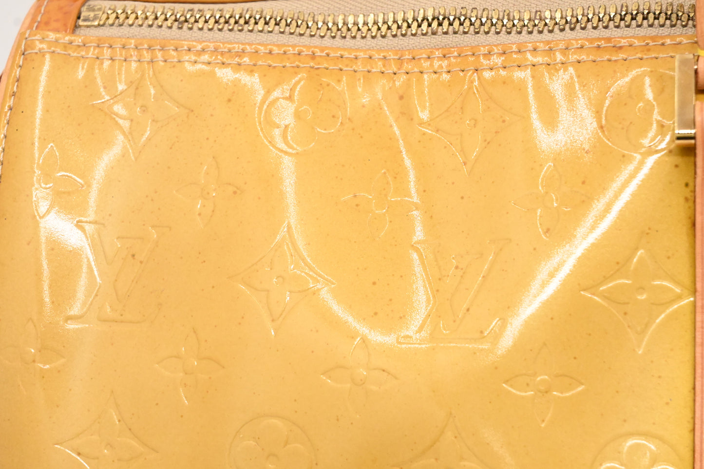 Louis Vuitton Keepall 45 in Yellow Vernis Leather