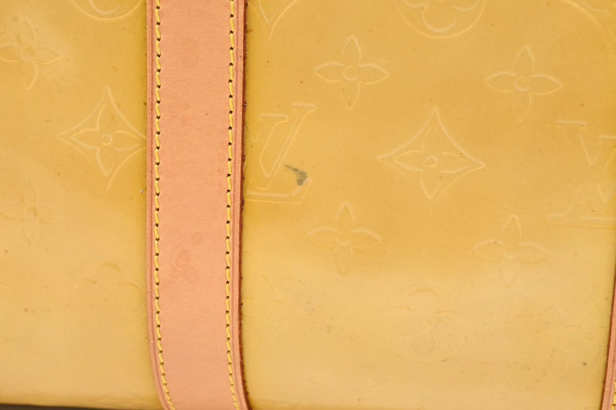 Louis Vuitton Keepall 45 in Yellow Vernis Leather