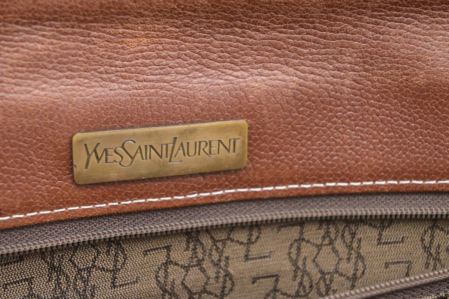 YSL Saint Laurent Business Bag in Brown Leather