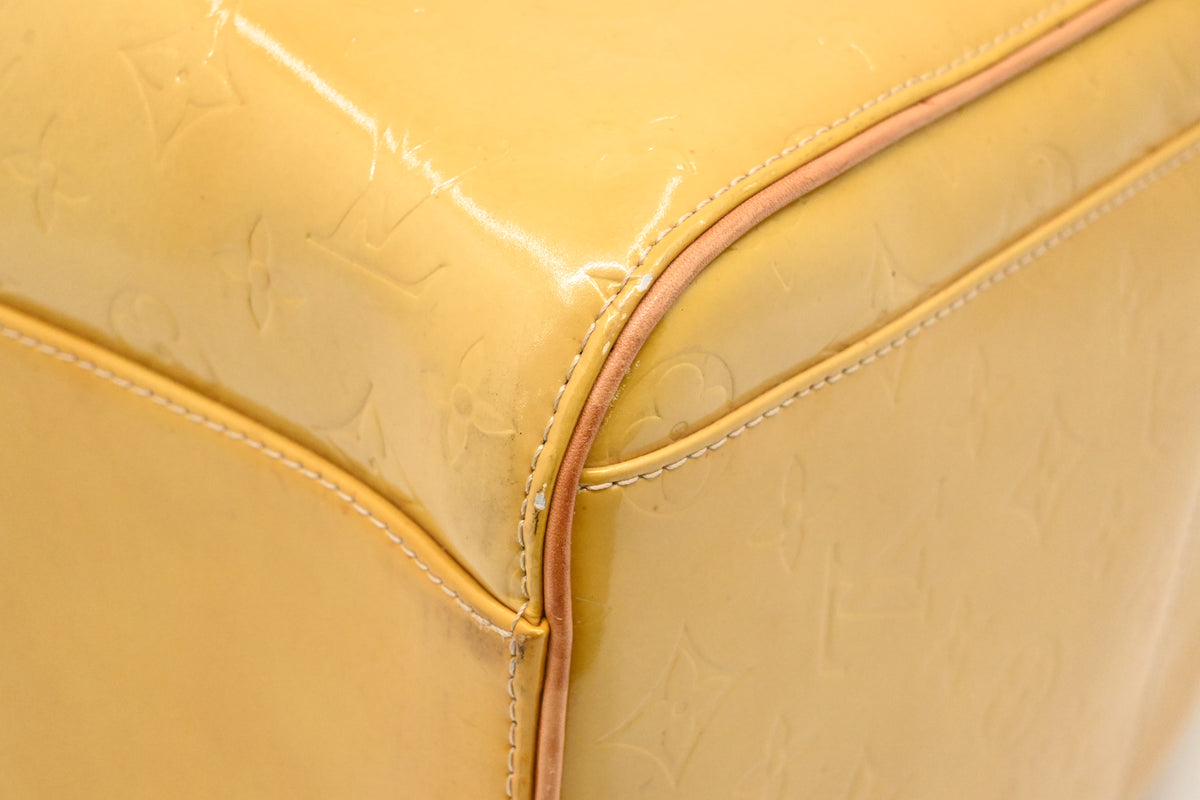 Louis Vuitton Keepall 45 in Yellow Vernis Leather