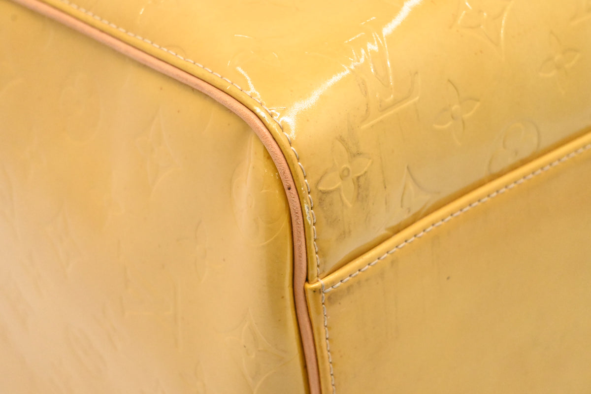 Louis Vuitton Keepall 45 in Yellow Vernis Leather