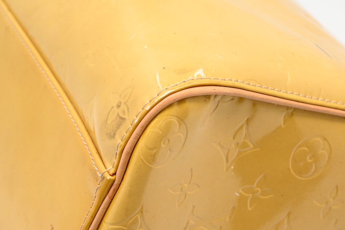 Louis Vuitton Keepall 45 in Yellow Vernis Leather
