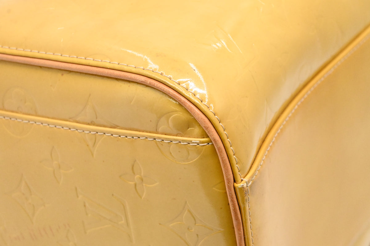 Louis Vuitton Keepall 45 in Yellow Vernis Leather