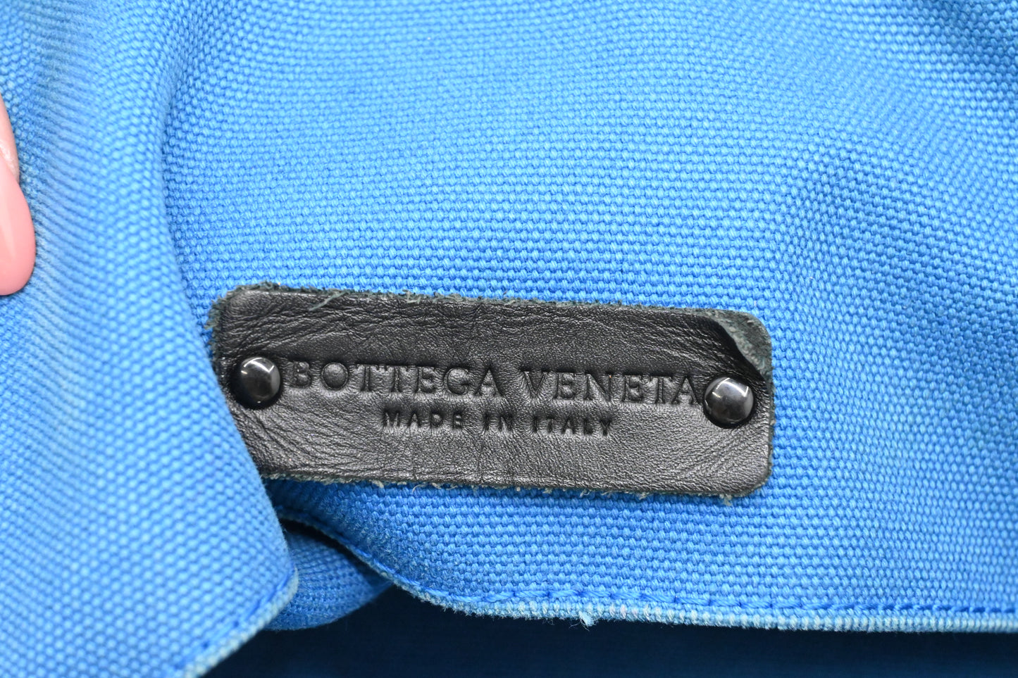 Bottega Veneta Large Tote in Blue Canvas