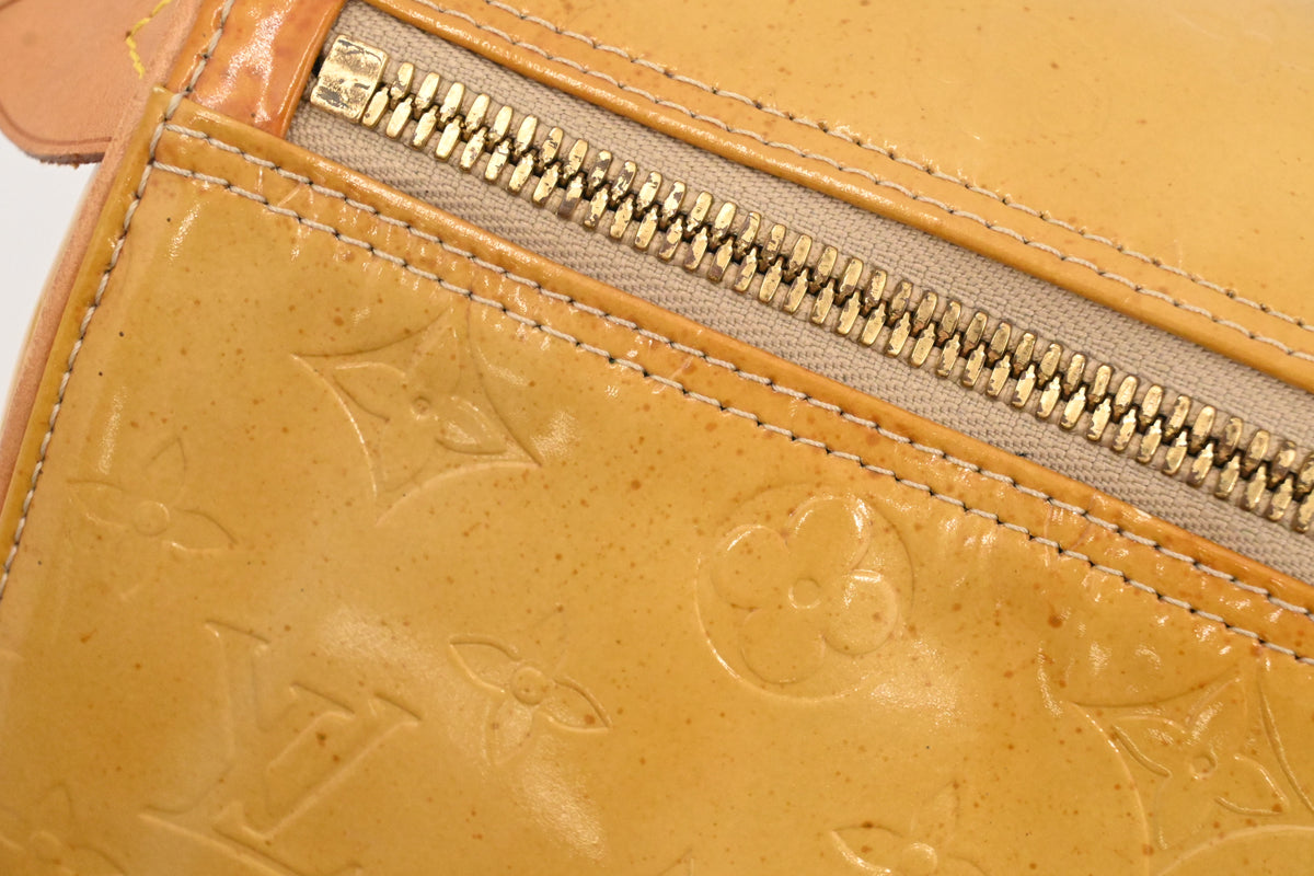 Louis Vuitton Keepall 45 in Yellow Vernis Leather